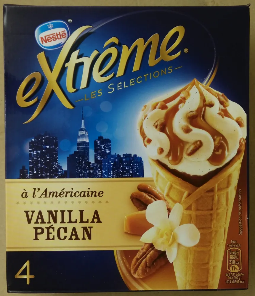 Extrême à l'Américaine vanilla Pécan