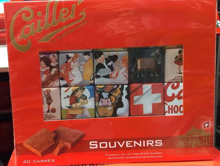 Of Switzerland SOUVENIRS CHOCOLAT AU LAIT DES ALPES SUISSES