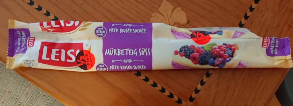 Pâte brisée sucrée