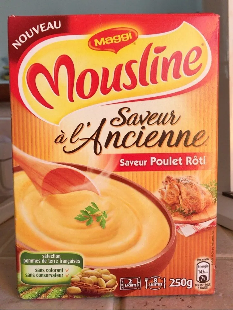 Purée saveur poulet rôti