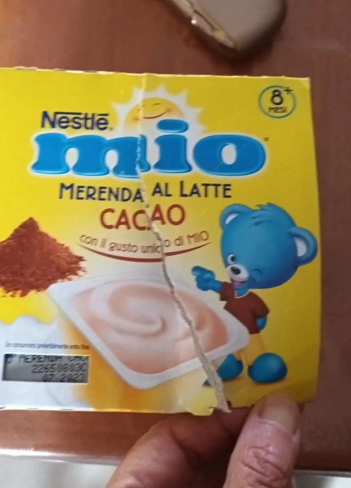Merenda al latte cacao