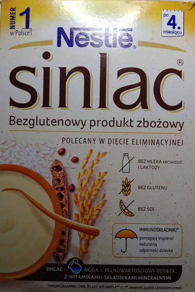 Bezglutenowy produkt zbożowy.