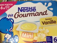 Laitage Mini Vanille P'tit Gourmand Nestlé 6 x 60G +