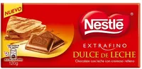 Chocolate con leche relleno de dulce de leche