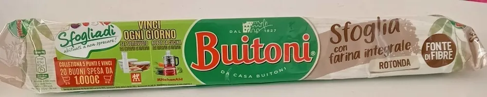Pasta sfoglia integrale