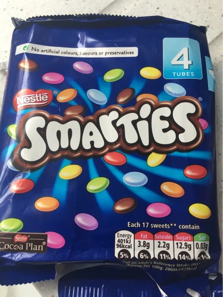 Smarties 4 Pack 152g