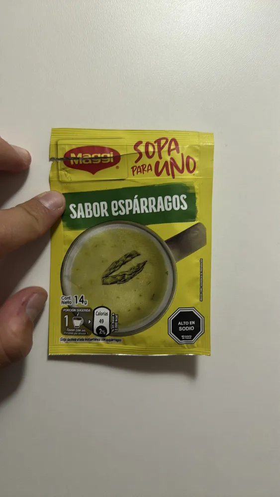 Sopa para Uno Sabor Espárragos