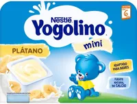 Mini postre lácteo con plátano sin gluten desde meses