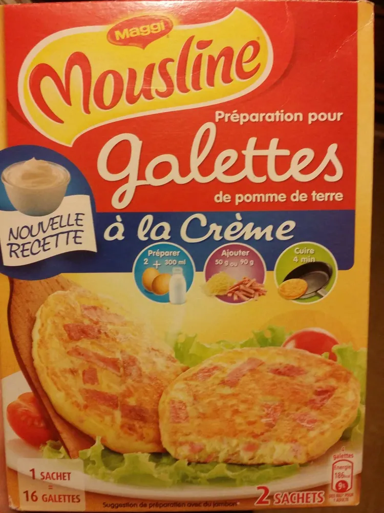 Preparation pour galettes de pomme de terre