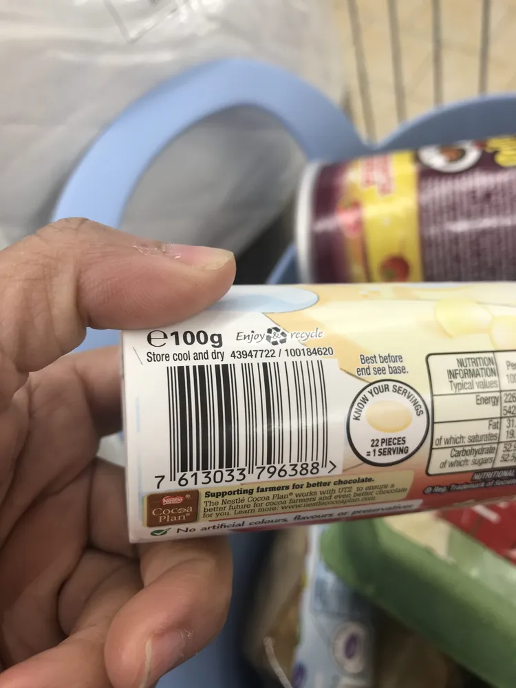Nestle Milky Bar Button Tube 92G