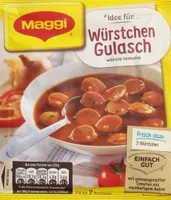 Maggi Fix Würstchen Gulasch