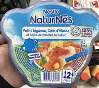 NaturNes Petits légumes, Colin d'Alaska et coulis de tomates au basilic