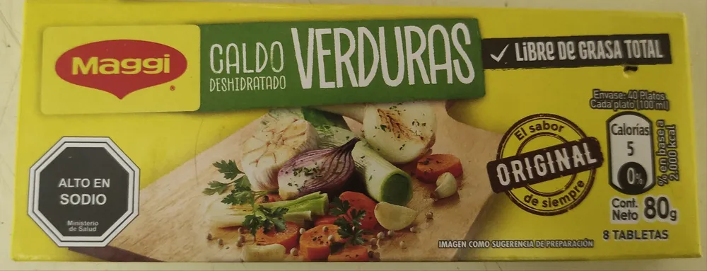 Caldo Deshidratado Verduras