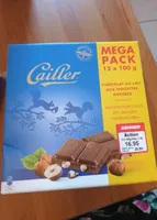 Cailler chocolat au lait aux noisettes