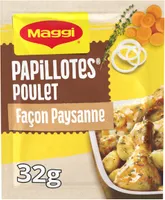 MAGGI Papillotes Poulet Façon Paysanne Oignon, Carotte, Thym 32g