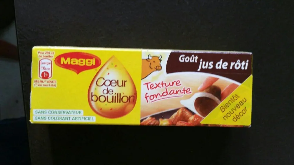 Coeur de bouillon gout jus de roti