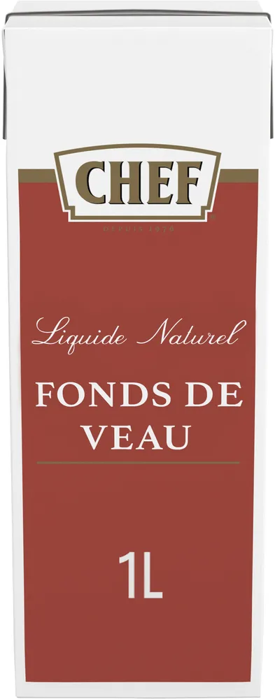 Fonds de Veau Naturel CHEF - Brique de 1L