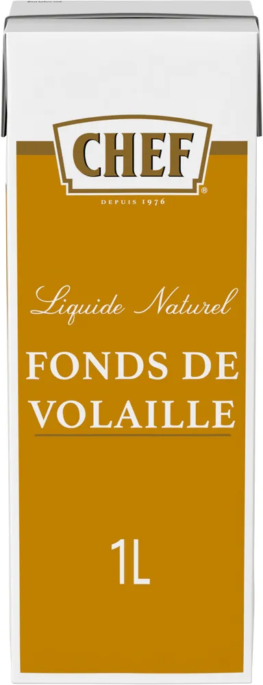 Fonds de Volaille Naturel CHEF Brique de 1L