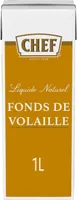 Fonds de Volaille Naturel CHEF Brique de 1L