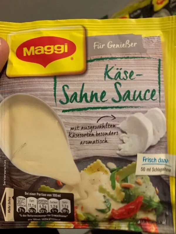 Käse Sahne Sauce