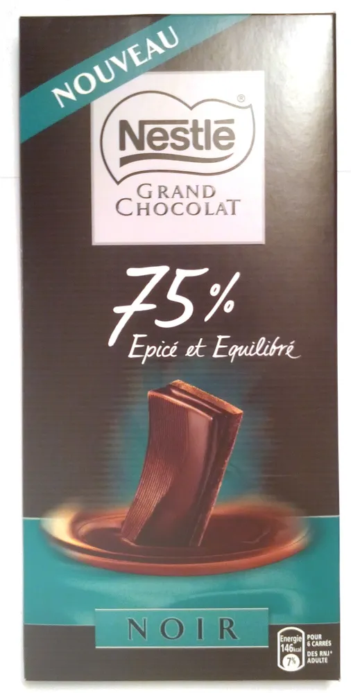 Grand chocolat noir 75%