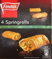 4 Spring rolls légumes