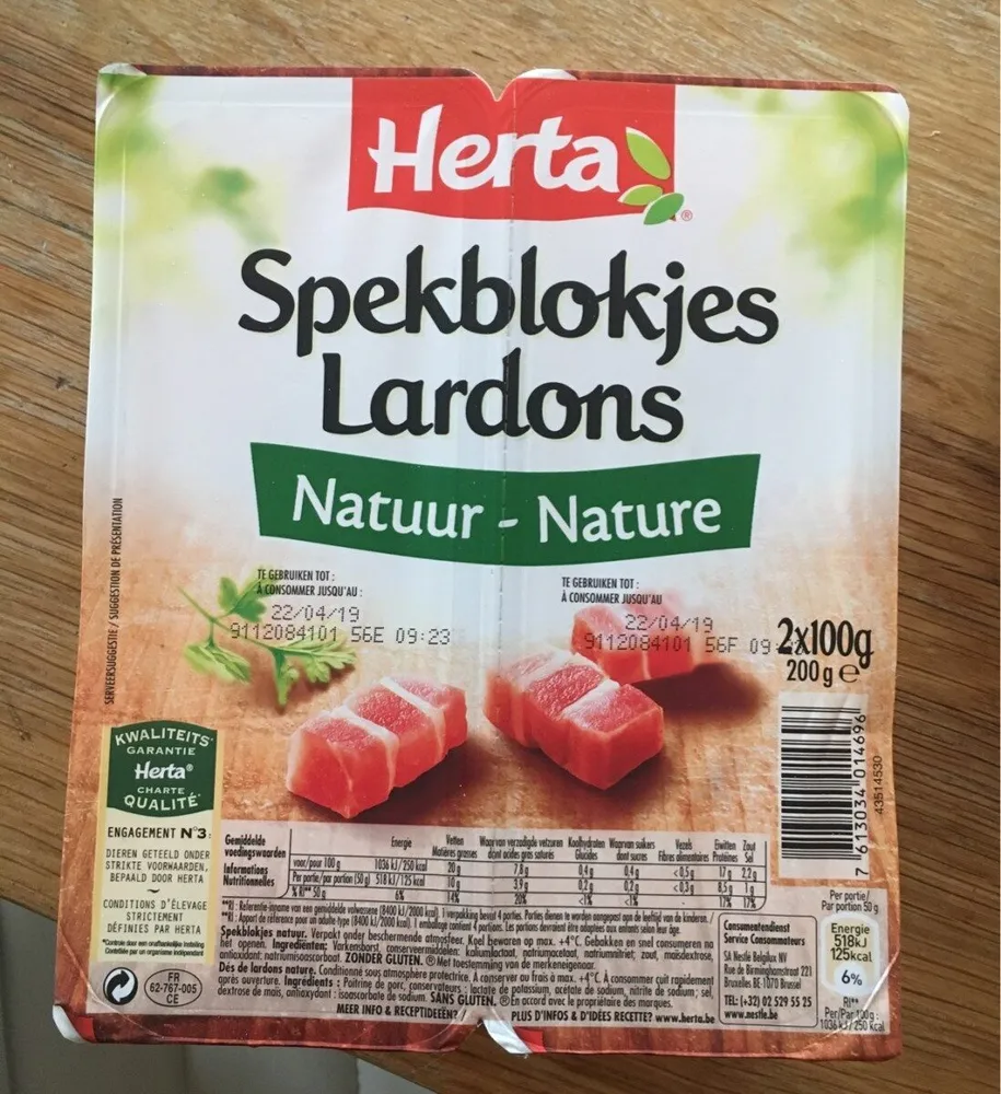 Lardons nature