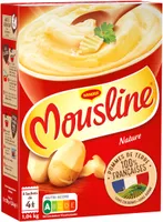 MOUSLINE Purée Nature, 8 sachets pour 4 personnes (8x130g)