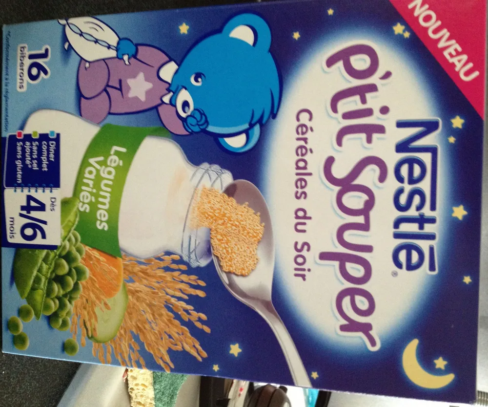 P'tit souper - céréales du soir Légumes variés