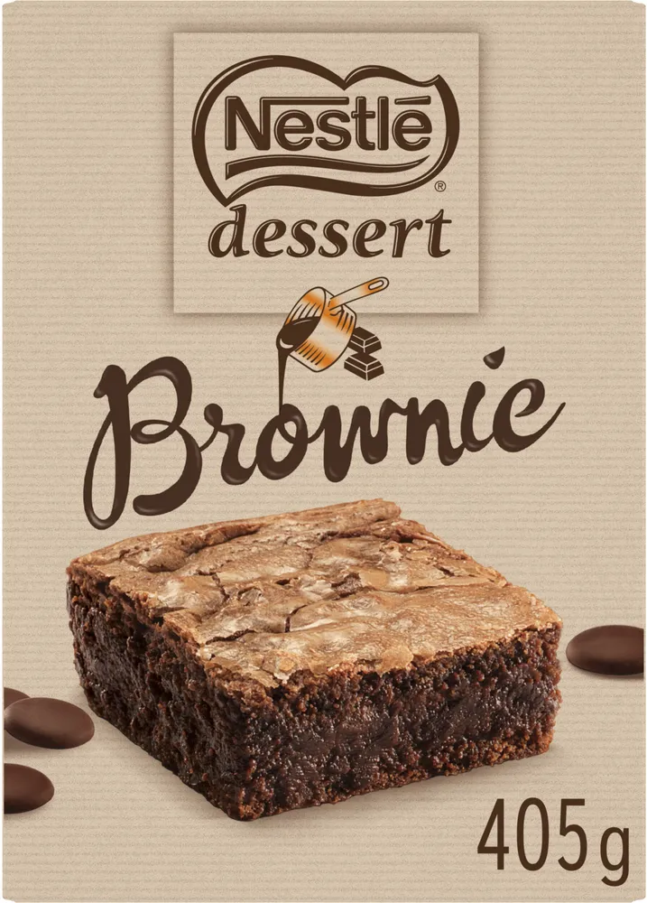 NESTLE DESSERT Préparation pour Brownie au Chocolat 405g
