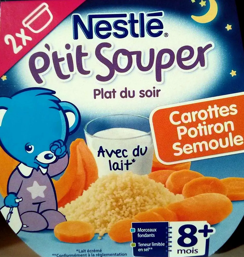Carottes, Potiron, Semoule