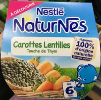 NaturNes Carottes Lentilles Touche de Thym