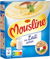 MOUSLINE Purée au lait entier Format Famille (3x125g)