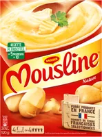 MOUSLINE Purée Nature, 4 sachets pour 4 personnes (4x130g)