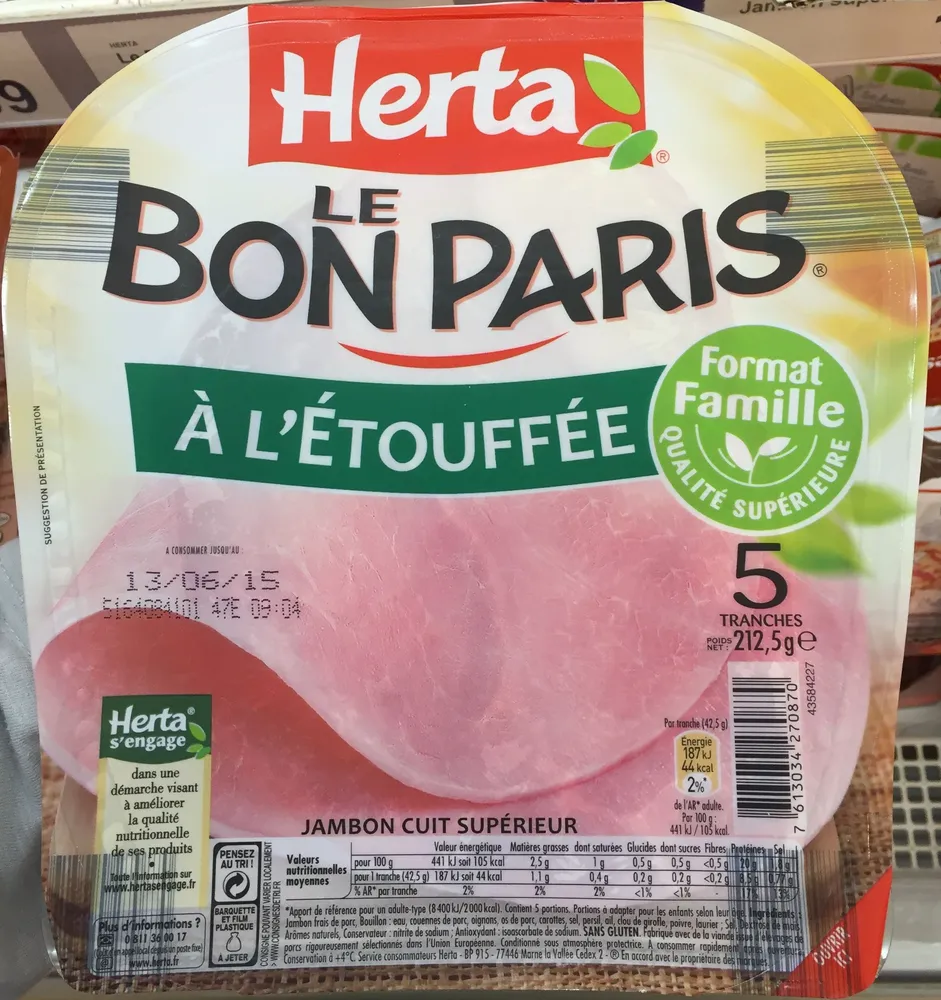 Jambon cuit supérieur