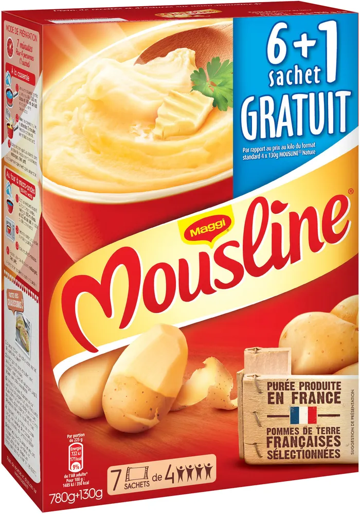 MOUSLINE Purée Nature