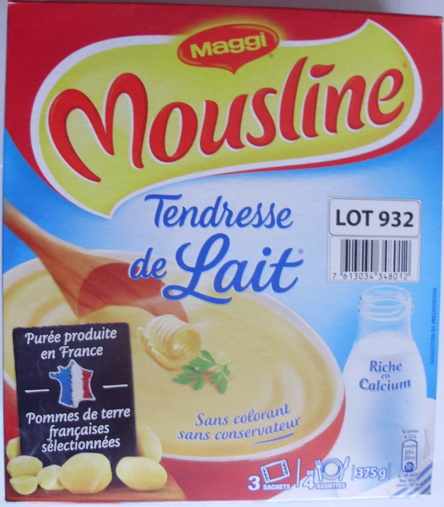 Tendresse de Lait (3 sachets de 4 assiettes)