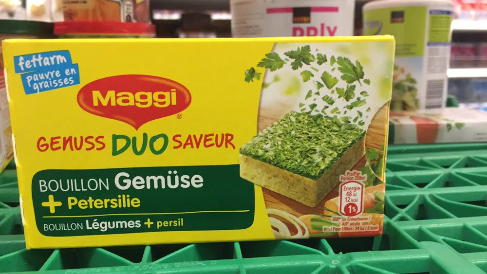 Bouillon légumes + persil