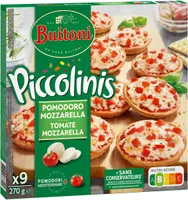 mini-pizzas surgelées Tomate Mozzarella