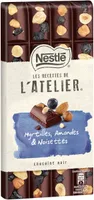 NESTLE L'ATELIER Chocolat Noir Myrtilles, Amandes et Noisettes