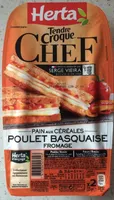 Tendre Croque Chef - Pain aux céréales Poulet basquaise Fromage