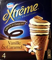 Cône Vanille & Caramel - Chocolat Craquant - Extrême Les Sélections