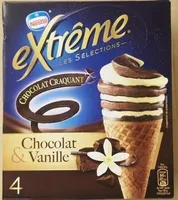 Cônes Extrême Chocolat Craquant - Vanille et Chocolat
