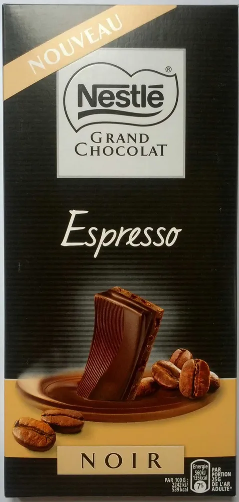Espresso - Chocolat noir de dégustation au café