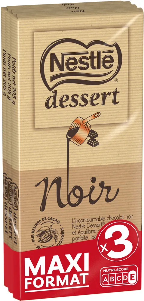 NESTLE DESSERT Noir 3x205g