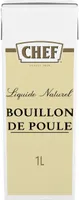 Bouillon de Poule Naturel CHEF Brique de 1L