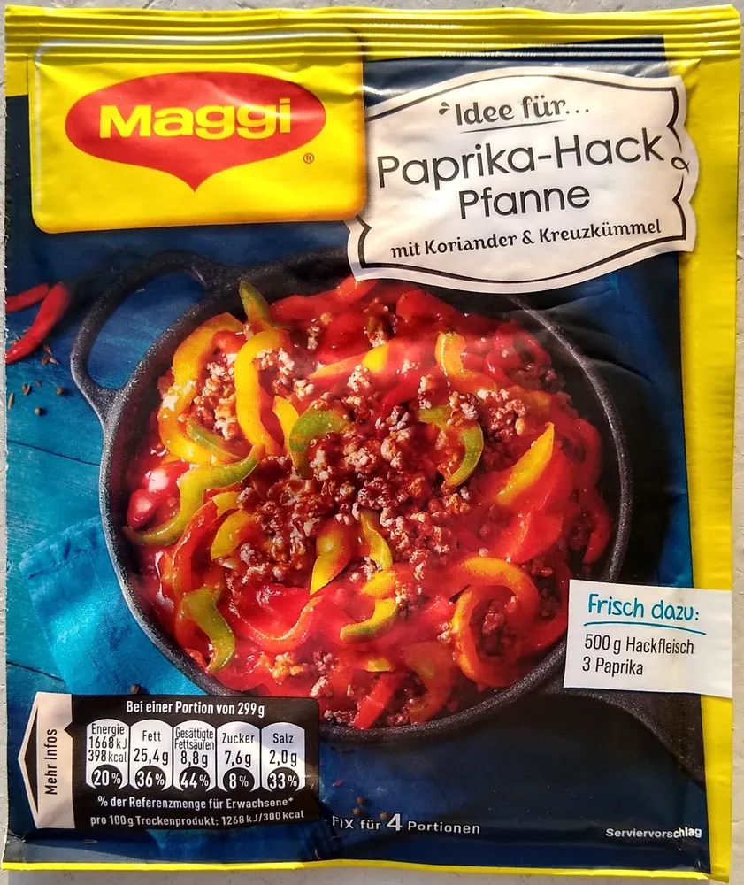 Fix Paprika-Hack Pfanne