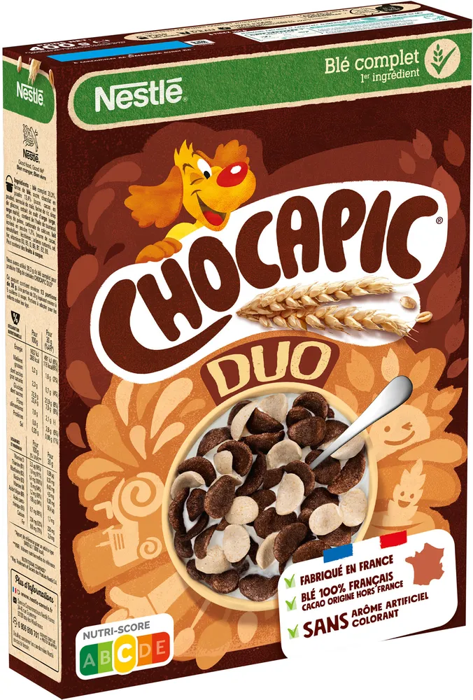 NESTLE CHOCAPIC DUO Céréales Petit Déjeuner 400g