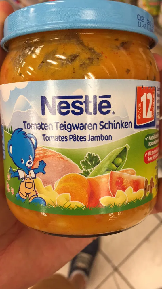 Tomates pâtes jambon