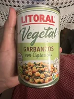 Vegetal garbanzos con espinacas